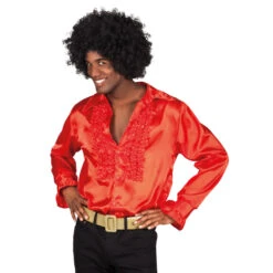 Boland Rüschenhemd - Für Erwachsene - Rot