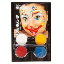 Schminkset - Confetti Clown - Make-up Mit Zubehör