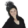 Faschings-Haarreif Mit Tüllschleife In Schwarz