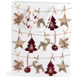 Geschenktasche - Girlande - Ca. 26 X 32,5 X 12,5 Cm