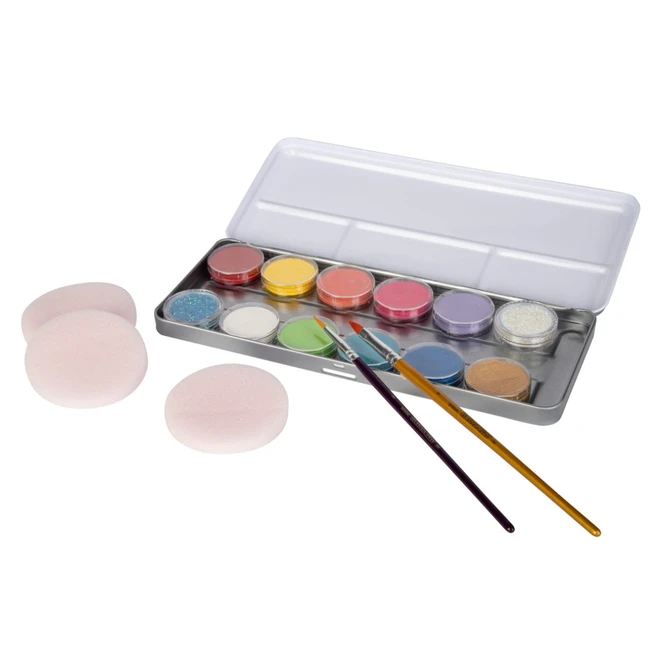 Schminkset - Eisprinzessin - Profi-Aqua Make-up Inkl. Zubehör 3 Schminkset - Eisprinzessin - Profi-Aqua Make-up Inkl. Zubehör – Bild 3