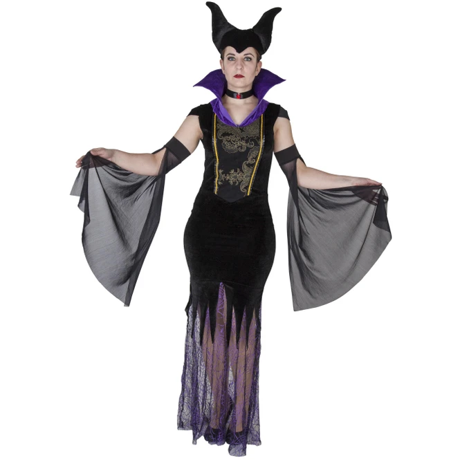 Kostüm - Böse Fee - Für Erwachsene - 4-teilig - Verschiedene Größen 1 Kostüm - Böse Fee - Für Erwachsene - 4-teilig - Verschiedene Größen