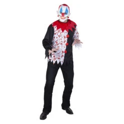 Kostüm - Blutiger Clown - Für Erwachsene - Einheitsgröße