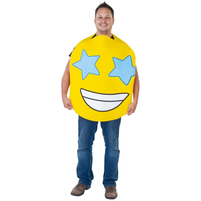 Kostüm - Emoticon - Sterne - Für Erwachsene 1 Kostüm - Emoticon - Sterne - Für Erwachsene