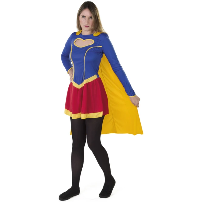 Kostüm - Superheldin - Für Erwachsene - 2-teilig - Verschiedene Größen 1 Kostüm - Superheldin - Für Erwachsene - 2-teilig - Verschiedene Größen