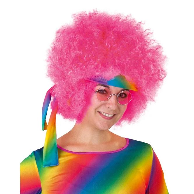 Perücke Für Erwachsene - Pinkfarbener Afro 1 Perücke Für Erwachsene - Pinkfarbener Afro