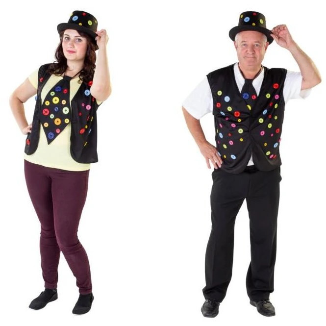 Weste - Knöpfe - Einheitsgröße Für Damen Und Herren 2 Weste - Knöpfe - Einheitsgröße Für Damen Und Herren – Bild 2