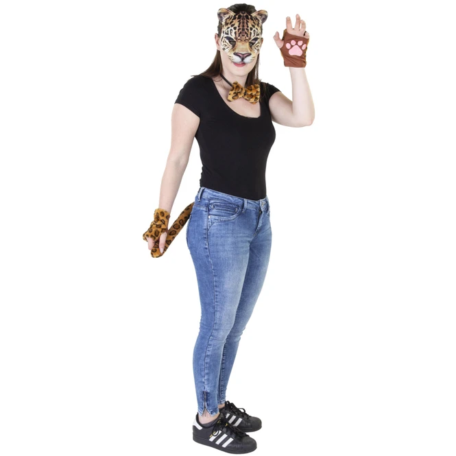 Faschingsset - Leopard - Für Erwachsene - 4-teilig 1 Faschingsset - Leopard - Für Erwachsene - 4-teilig
