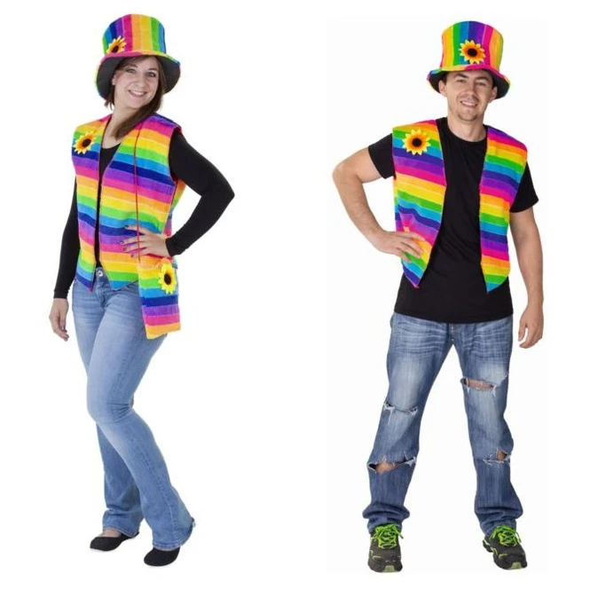 Faschingsset - Regenbogen - Aus Polyester - Verschiedene Varianten 2 Faschingsset - Regenbogen - Aus Polyester - Verschiedene Varianten – Bild 2