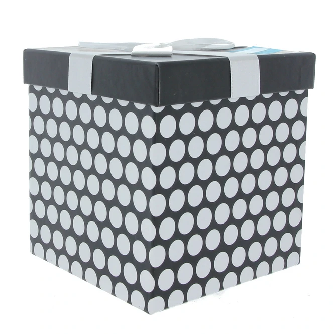 Geschenkbox Schwarz/weiß - Ca. 14,5 X 14,5 X 15 Cm 1 Geschenkbox Schwarz/weiß - Ca. 14,5 X 14,5 X 15 Cm