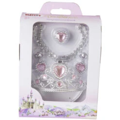 Prinzessinnenschmuck-Set - 4-teilig - Rosa 12 Prinzessinnenschmuck-Set - 4-teilig - Rosa -Party Fest Deutschland Verkaufs-Shop 203010 2
