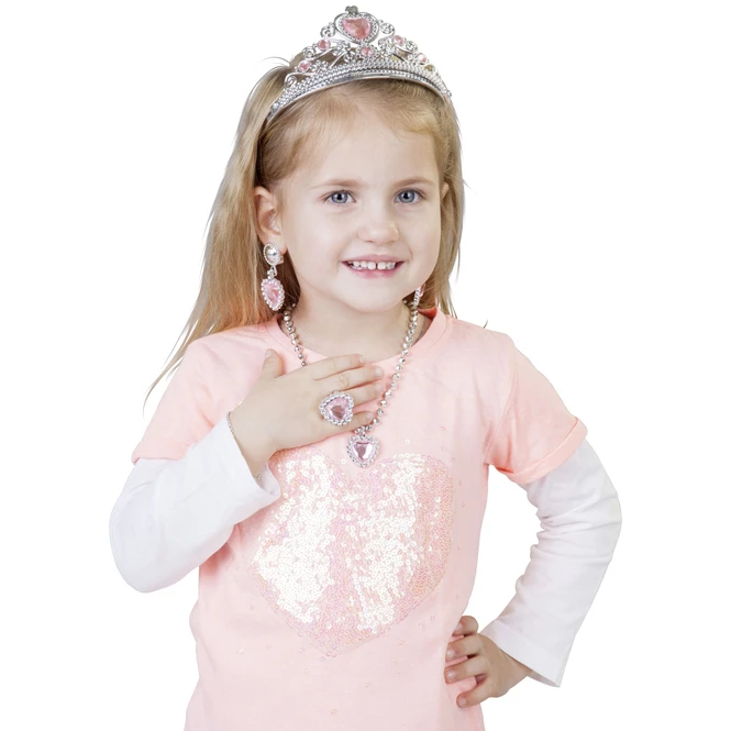 Prinzessinnenschmuck-Set - 4-teilig - Rosa 7 Prinzessinnenschmuck-Set - 4-teilig - Rosa – Bild 7
