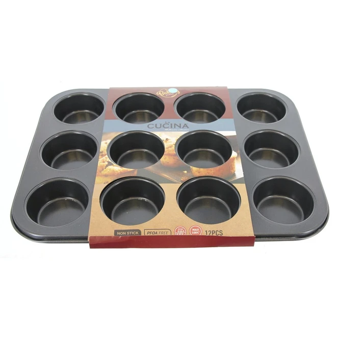 Muffinbackform - Für 12 Muffins - Ca. 35,5 X 26,5 X 3,5 Cm 1 Muffinbackform - Für 12 Muffins - Ca. 35,5 X 26,5 X 3,5 Cm