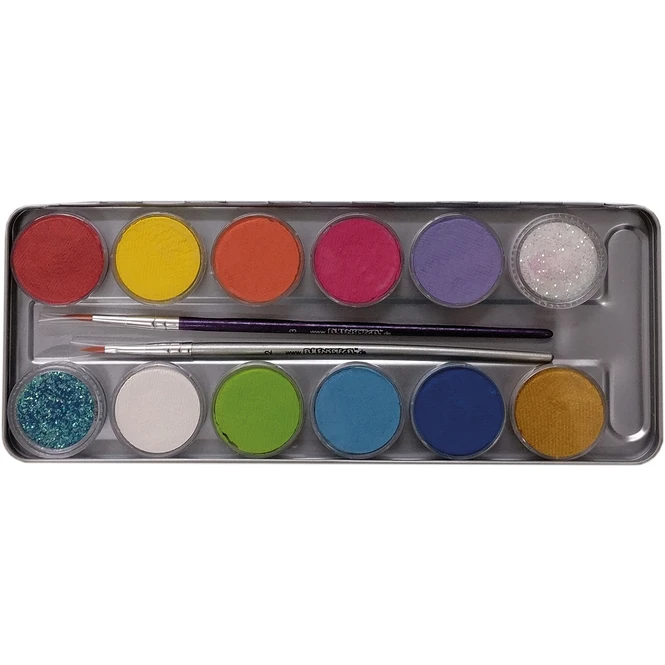 Schminkset - Eisprinzessin - Profi-Aqua Make-up Inkl. Zubehör 1 Schminkset - Eisprinzessin - Profi-Aqua Make-up Inkl. Zubehör