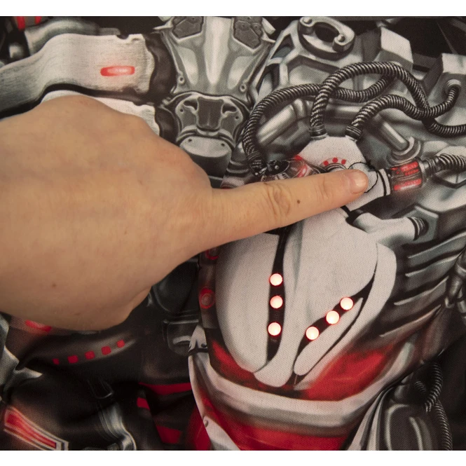 Kostüm - Skelett-Cyborg - Für Kinder - 2-teilig - Verschiedene Größen 1 Kostüm - Skelett-Cyborg - Für Kinder - 2-teilig - Verschiedene Größen