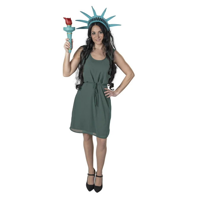 Faschingsset - Freiheitsstatue - Für Erwachsene - 2-teilig 1 Faschingsset - Freiheitsstatue - Für Erwachsene - 2-teilig