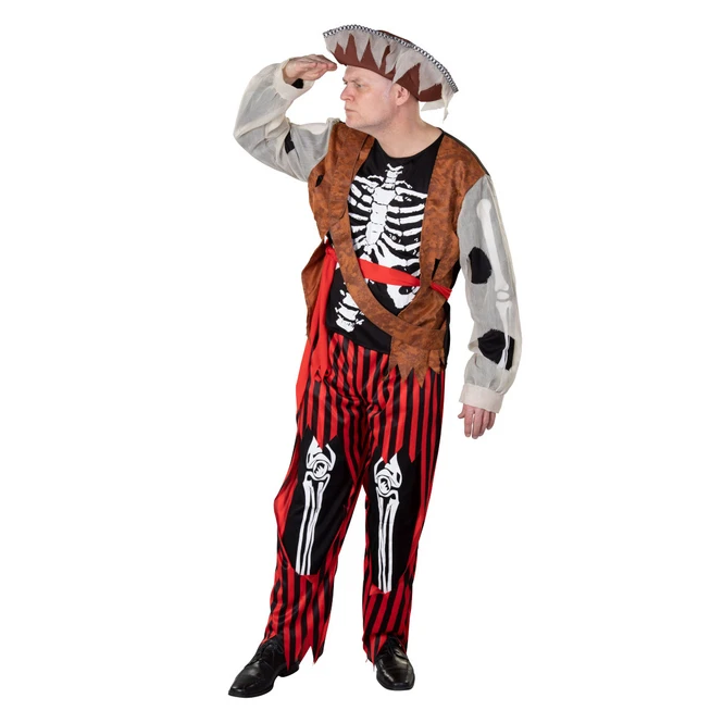 Kostüm - Geisterpirat - Für Erwachsene - 4-teilig - Verschiedene Größen 1 Kostüm - Geisterpirat - Für Erwachsene - 4-teilig - Verschiedene Größen