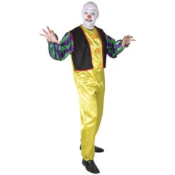 Kostüm - Böser Clown - Für Erwachsene - 2-teilig - Verschiedene Größen