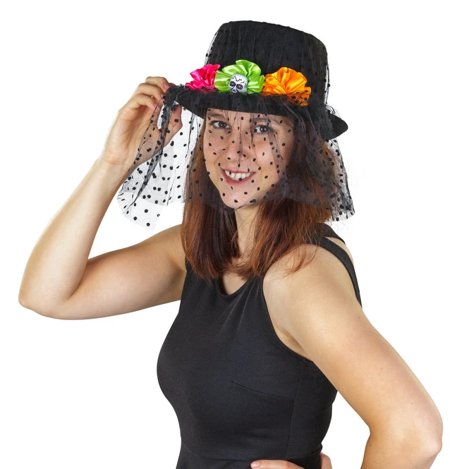 Faschingshut - Day Of The Dead - Für Erwachsene 1 Faschingshut - Day Of The Dead - Für Erwachsene