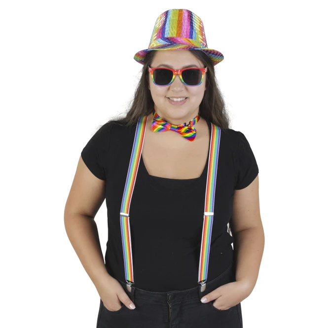 Faschingsset - Regenbogen - 4-teilig 1 Faschingsset - Regenbogen - 4-teilig