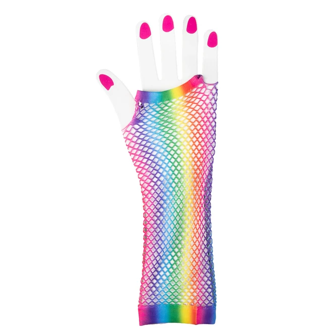 Netzhandschuhe - Für Erwachsene - Regenbogen 1 Netzhandschuhe - Für Erwachsene - Regenbogen