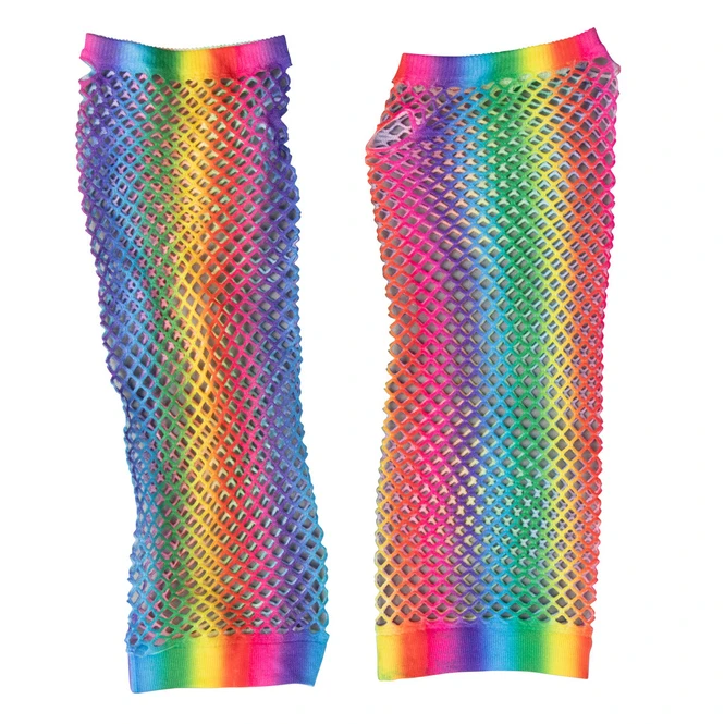 Netzhandschuhe - Für Erwachsene - Regenbogen 2 Netzhandschuhe - Für Erwachsene - Regenbogen – Bild 2