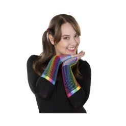 Netzhandschuhe - Für Erwachsene - Regenbogen 5 Netzhandschuhe - Für Erwachsene - Regenbogen -Party Fest Deutschland Verkaufs-Shop 222327 4016096395421 mica festival handschuhe