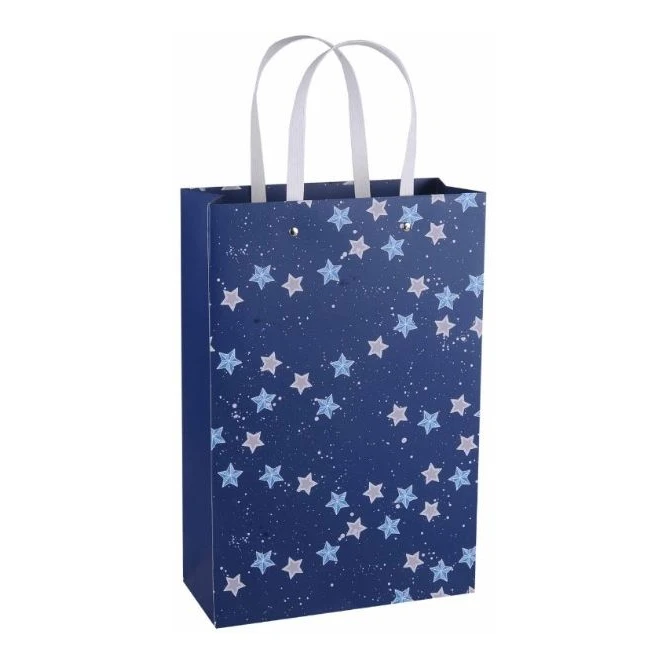 Geschenktasche - Sterne - Ca. 22,5 X 10 X 33,5 Cm 1 Geschenktasche - Sterne - Ca. 22,5 X 10 X 33,5 Cm