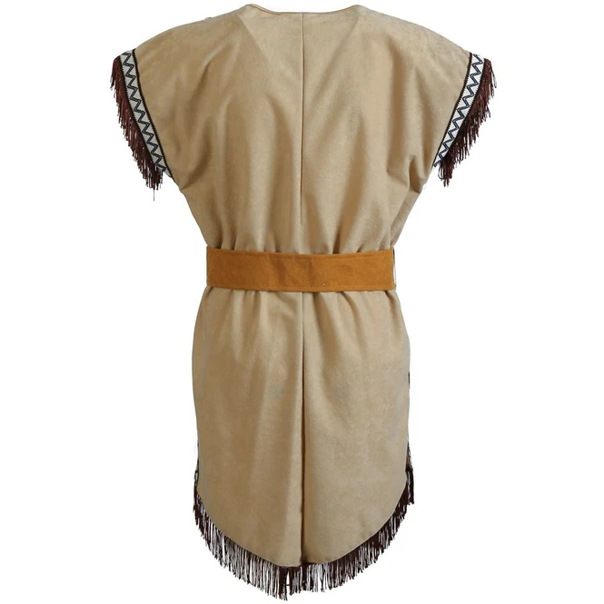 Kostüm - Amerikanische Ureinwohnerin Heller Stern - Für Erwachsene - Verschiedene Größen 1 Kostüm - Amerikanische Ureinwohnerin Heller Stern - Für Erwachsene - Verschiedene Größen