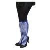 Kniestrümpfe - Streifen - Für Erwachsene - Blau/weiß