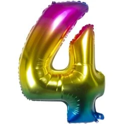 Boland Folienballon - Bunte Zahl - 0 Bis 9 -Party Fest Deutschland Verkaufs-Shop 223627