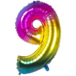 Boland Folienballon - Bunte Zahl - 0 Bis 9 -Party Fest Deutschland Verkaufs-Shop 223632