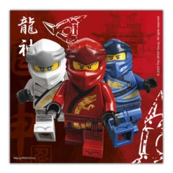 Procos Lego Ninjago - 20 Servietten - Ca. 33 X 33 Cm