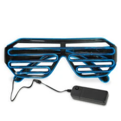 Faschingsbrille - Mit LED - Blau -Party Fest Deutschland Verkaufs-Shop 226379 01