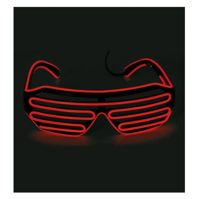 Faschingsbrille - Mit LED - Orange 2 Faschingsbrille - Mit LED - Orange – Bild 2