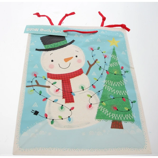 Geschenktasche Schneemann - Ca. 26 X 32 X 12,5 Cm 1 Geschenktasche Schneemann - Ca. 26 X 32 X 12,5 Cm