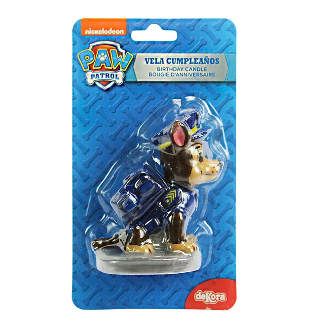 Paw Patrol - Motiv-Kerze - 3D - Chase 1 Paw Patrol - Motiv-Kerze - 3D - Chase