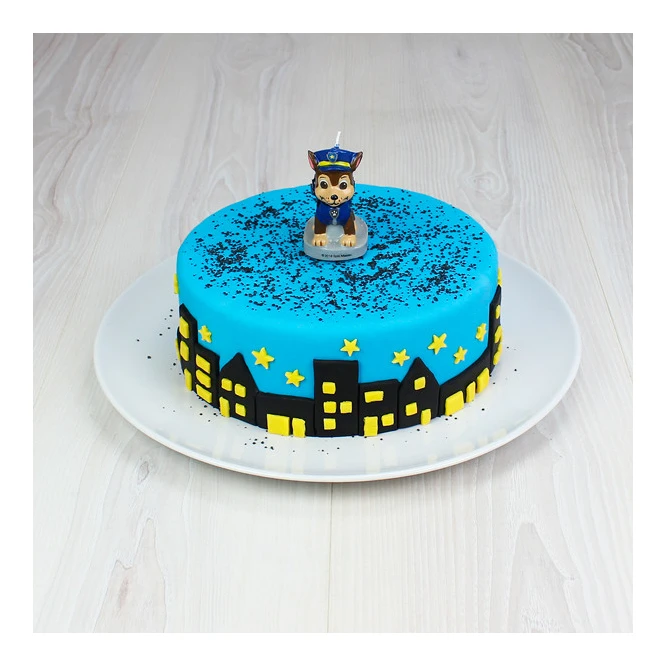 Paw Patrol - Motiv-Kerze - 3D - Chase 2 Paw Patrol - Motiv-Kerze - 3D - Chase – Bild 2