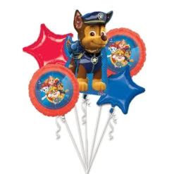 AMSCAN Paw Patrol - Folienballon-Set Chase - 5 Stück