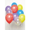AMSCAN Ballon-Set - Happy Birthday - Regenbogen - 10 Stück