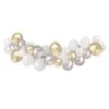 DIY Ballongirlande - Silber-gold-weiß