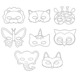 Pappmasken - Tiere - 16 Stück -Party Fest Deutschland Verkaufs-Shop 236938 7394311925255 playbox pappmasken tiere 02