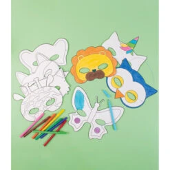 Pappmasken - Tiere - 16 Stück