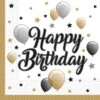 Procos 20 Servietten - Happy Birthday - Ca. 33 X 33 Cm