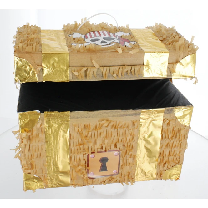 Pinata - Schatztruhe - Ca. 32 X 22 X 27 Cm 1 Pinata - Schatztruhe - Ca. 32 X 22 X 27 Cm