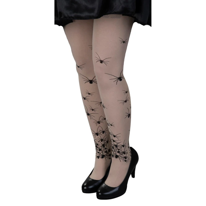 Strumpfhose Mit Spinnen - Für Erwachsene - Einheitsgröße 1 Strumpfhose Mit Spinnen - Für Erwachsene - Einheitsgröße