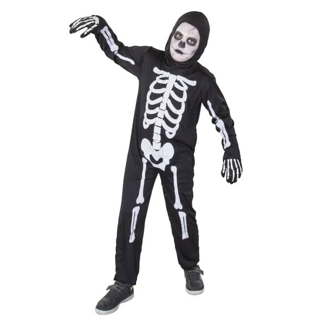 Kostüm - Skelett - Für Kinder - 2-teilig - Verschiedene Größen 1 Kostüm - Skelett - Für Kinder - 2-teilig - Verschiedene Größen