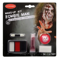Schminkset - Zombie Mann - Make-Up Mit Zubehör