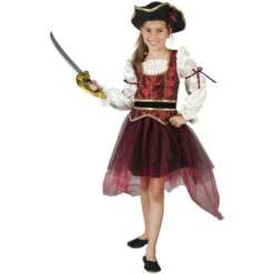 Kostüm - Piratenprinzessin - Für Kinder - 2-teilig - Verschiedene Größen