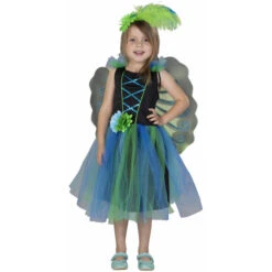 Kostüm - Pfauenfee - Für Kinder - 3-tlg - Verschiedene Größen